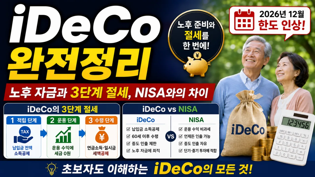 iDeCo 완전정리 - 노후 자금과 3단계 절세, NISA와의 차이
